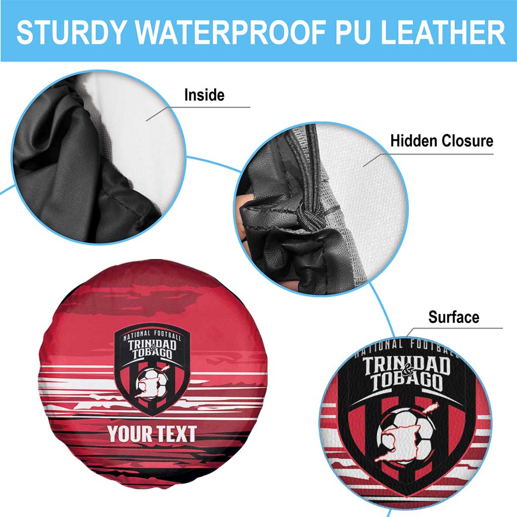 Custom Trinidad and Tobago Football Spare Tire Cover 2025 Grunge Version - Wonder Print Shop