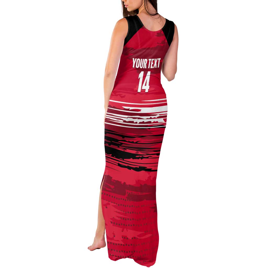 Custom Trinidad and Tobago Football Tank Maxi Dress 2025 Grunge Version - Wonder Print Shop