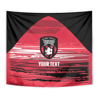 Custom Trinidad and Tobago Football Tapestry 2025 Grunge Version - Wonder Print Shop
