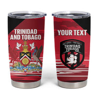 Custom Trinidad and Tobago Football Tumbler Cup 2025 Grunge Version - Wonder Print Shop