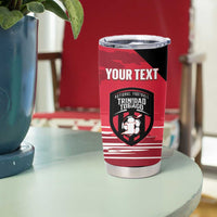 Custom Trinidad and Tobago Football Tumbler Cup 2025 Grunge Version - Wonder Print Shop