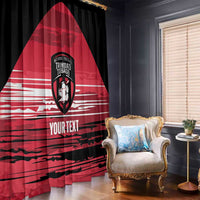 Custom Trinidad and Tobago Football Window Curtain 2025 Grunge Version - Wonder Print Shop