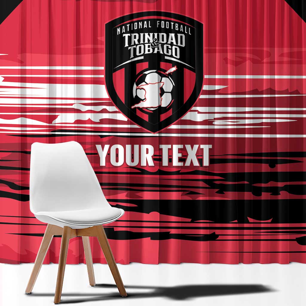 Custom Trinidad and Tobago Football Window Curtain 2025 Grunge Version - Wonder Print Shop