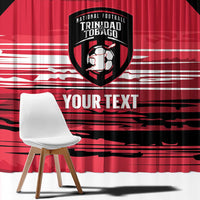 Custom Trinidad and Tobago Football Window Curtain 2025 Grunge Version - Wonder Print Shop