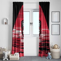 Custom Trinidad and Tobago Football Window Curtain 2025 Grunge Version - Wonder Print Shop
