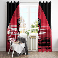 Custom Trinidad and Tobago Football Window Curtain 2025 Grunge Version - Wonder Print Shop