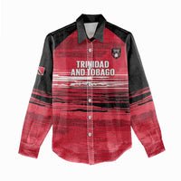 Custom Trinidad and Tobago Football Women Casual Shirt 2025 Grunge Version - Wonder Print Shop