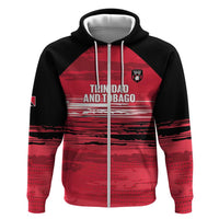 Custom Trinidad and Tobago Football Zip Hoodie 2025 Grunge Version - Wonder Print Shop