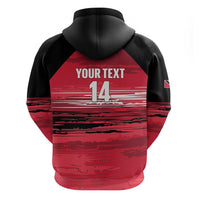 Custom Trinidad and Tobago Football Zip Hoodie 2025 Grunge Version - Wonder Print Shop