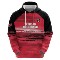 Custom Trinidad and Tobago Football Zip Hoodie 2025 Grunge Version - Wonder Print Shop
