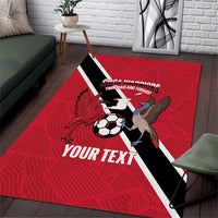 Custom Trinidad and Tobago Football Area Rug Come On Soca Warriors - Wonder Print Shop