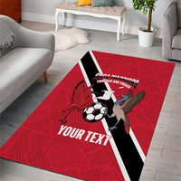 Custom Trinidad and Tobago Football Area Rug Come On Soca Warriors - Wonder Print Shop