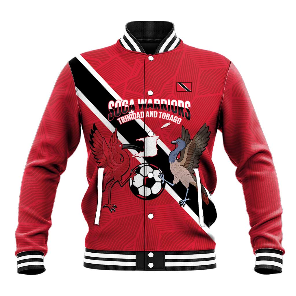 Custom Trinidad and Tobago Football Baseball Jacket Come On Soca Warriors - Wonder Print Shop
