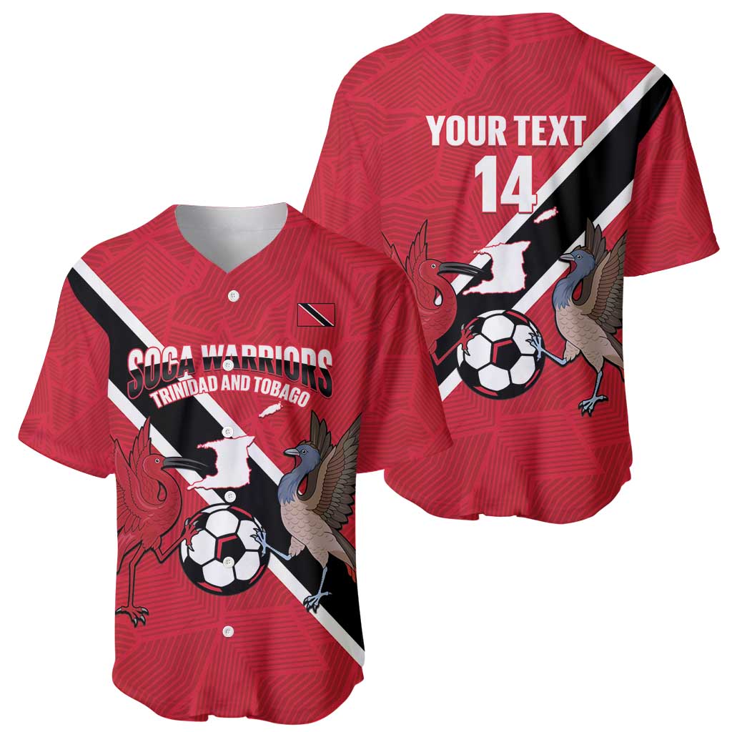 Custom Trinidad and Tobago Football Baseball Jersey Come On Soca Warriors - Wonder Print Shop