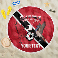 Custom Trinidad and Tobago Football Beach Blanket Come On Soca Warriors - Wonder Print Shop