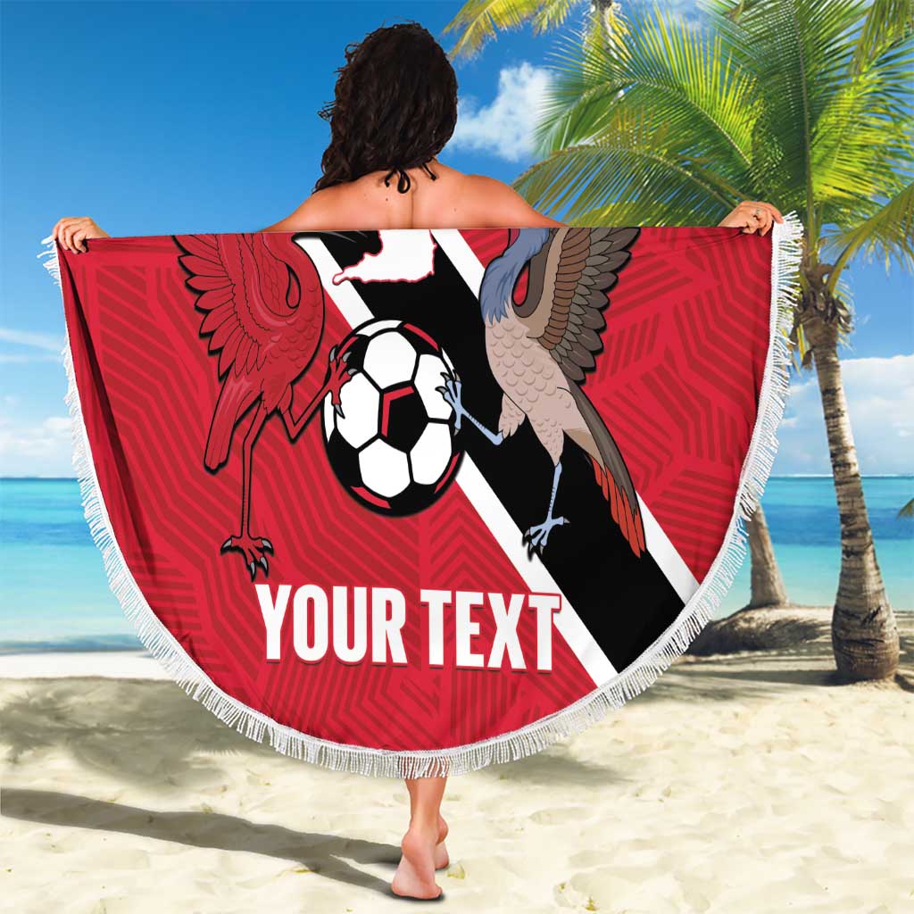Custom Trinidad and Tobago Football Beach Blanket Come On Soca Warriors - Wonder Print Shop