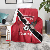 Custom Trinidad and Tobago Football Blanket Come On Soca Warriors - Wonder Print Shop