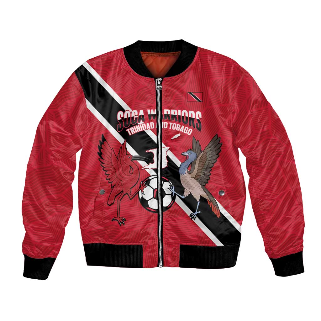 Custom Trinidad and Tobago Football Bomber Jacket Come On Soca Warriors - Wonder Print Shop