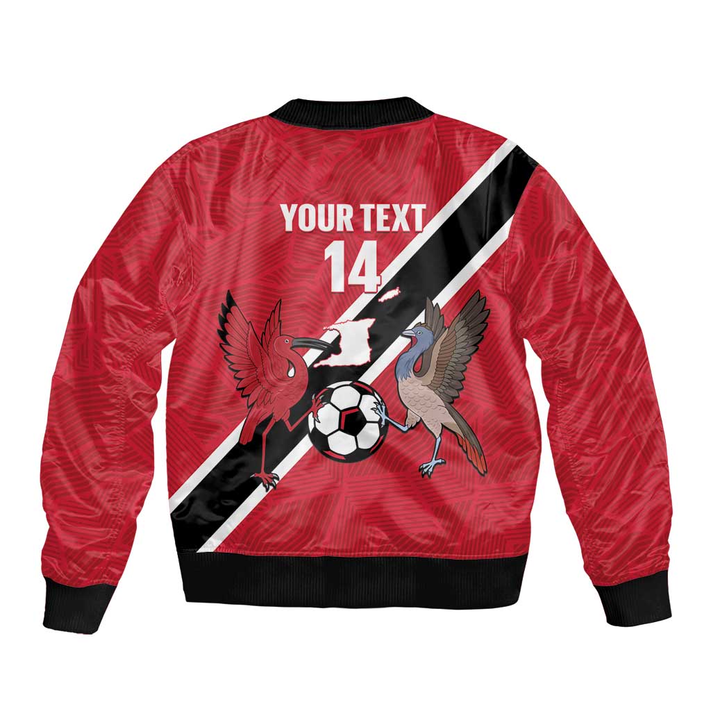 Custom Trinidad and Tobago Football Bomber Jacket Come On Soca Warriors - Wonder Print Shop