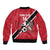Custom Trinidad and Tobago Football Bomber Jacket Come On Soca Warriors - Wonder Print Shop