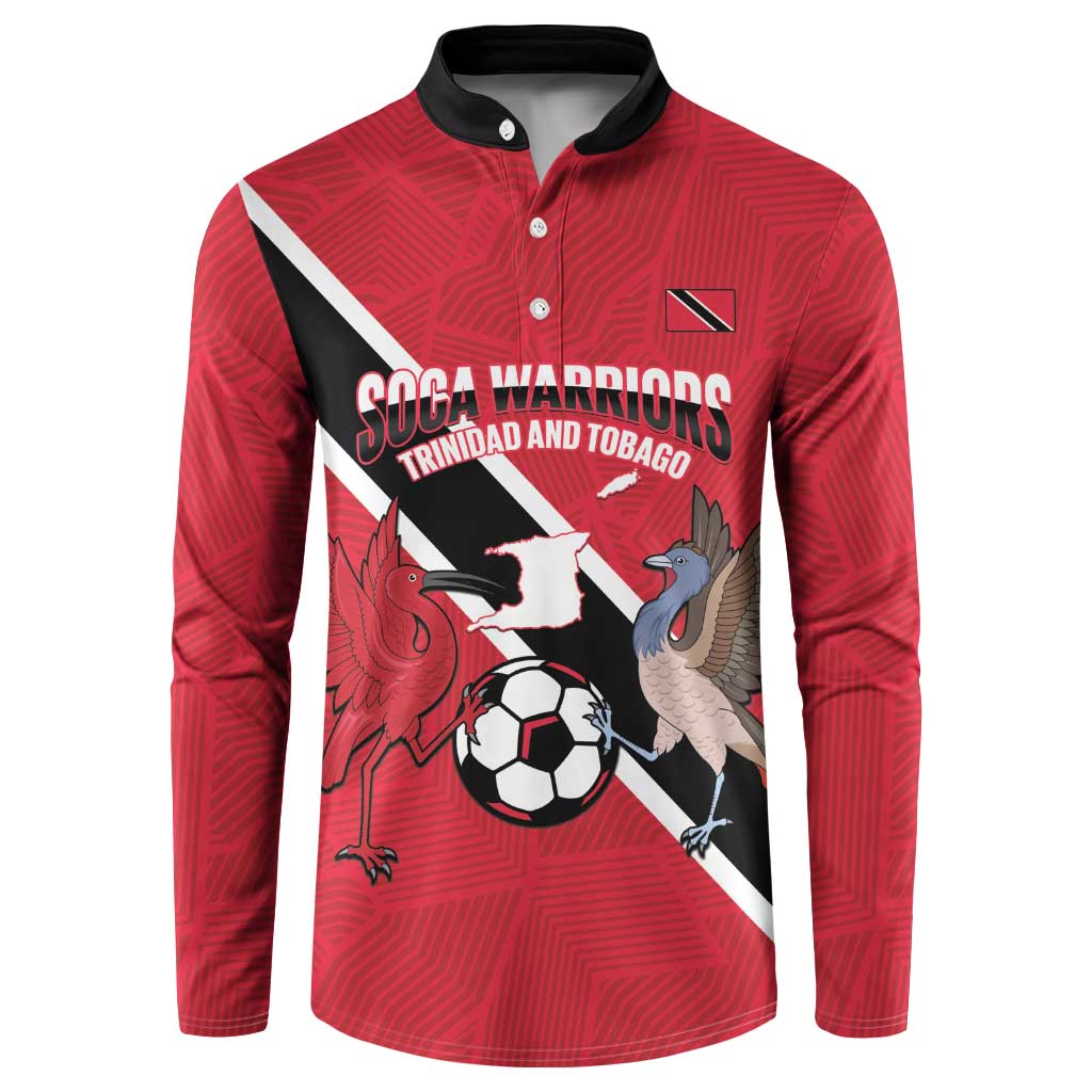 Custom Trinidad and Tobago Football Button Sweatshirt Come On Soca Warriors - Wonder Print Shop