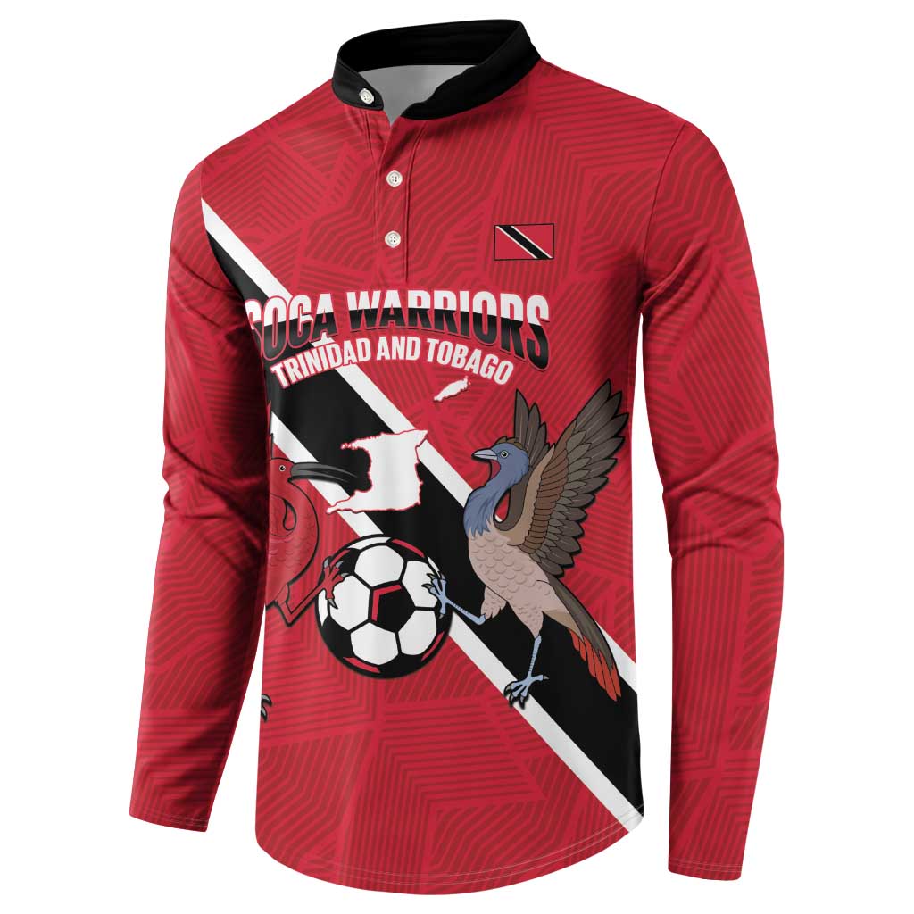 Custom Trinidad and Tobago Football Button Sweatshirt Come On Soca Warriors - Wonder Print Shop