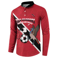 Custom Trinidad and Tobago Football Button Sweatshirt Come On Soca Warriors - Wonder Print Shop