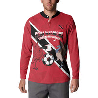 Custom Trinidad and Tobago Football Button Sweatshirt Come On Soca Warriors - Wonder Print Shop