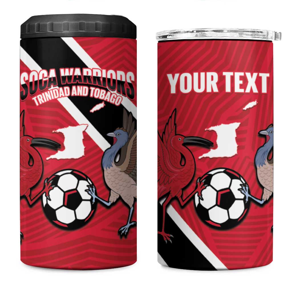 Custom Trinidad and Tobago Football 4 in 1 Can Cooler Tumbler Come On Soca Warriors - Wonder Print Shop