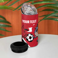 Custom Trinidad and Tobago Football 4 in 1 Can Cooler Tumbler Come On Soca Warriors - Wonder Print Shop