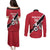 Custom Trinidad and Tobago Football Couples Matching Puletasi and Long Sleeve Button Shirt Come On Soca Warriors - Wonder Print Shop