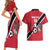Custom Trinidad and Tobago Football Couples Matching Short Sleeve Bodycon Dress and Hawaiian Shirt Come On Soca Warriors - Wonder Print Shop