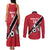 Custom Trinidad and Tobago Football Couples Matching Tank Maxi Dress and Long Sleeve Button Shirt Come On Soca Warriors - Wonder Print Shop