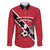 Custom Trinidad and Tobago Football Family Matching Long Sleeve Bodycon Dress and Hawaiian Shirt Come On Soca Warriors - Wonder Print Shop