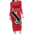 Custom Trinidad and Tobago Football Family Matching Long Sleeve Bodycon Dress and Hawaiian Shirt Come On Soca Warriors - Wonder Print Shop