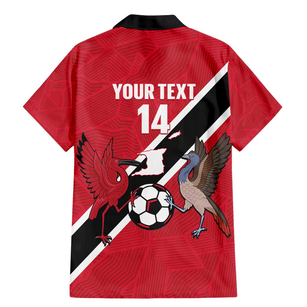 Custom Trinidad and Tobago Football Family Matching Mermaid Dress and Hawaiian Shirt Come On Soca Warriors - Wonder Print Shop