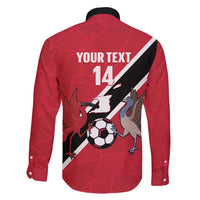 Custom Trinidad and Tobago Football Family Matching Short Sleeve Bodycon Dress and Hawaiian Shirt Come On Soca Warriors - Wonder Print Shop