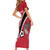 Custom Trinidad and Tobago Football Family Matching Short Sleeve Bodycon Dress and Hawaiian Shirt Come On Soca Warriors - Wonder Print Shop
