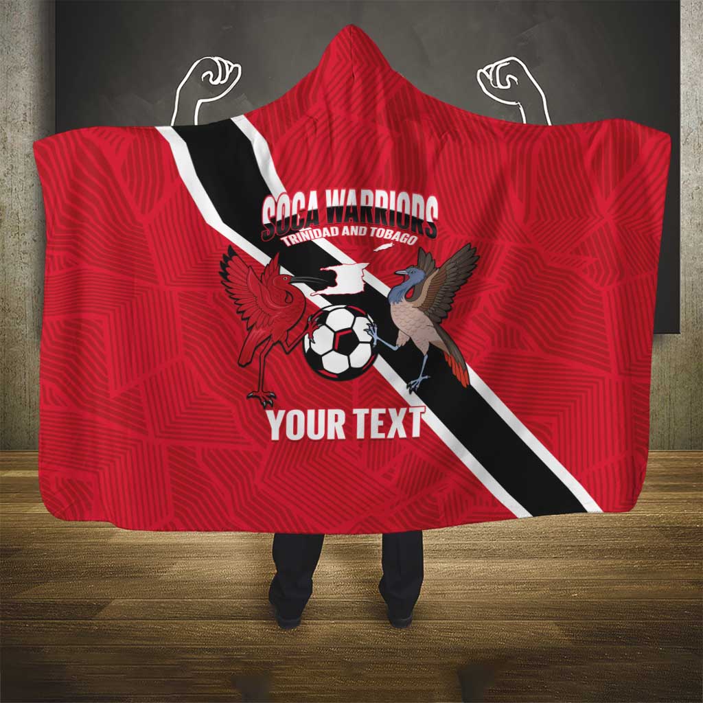 Custom Trinidad and Tobago Football Hooded Blanket Come On Soca Warriors - Wonder Print Shop