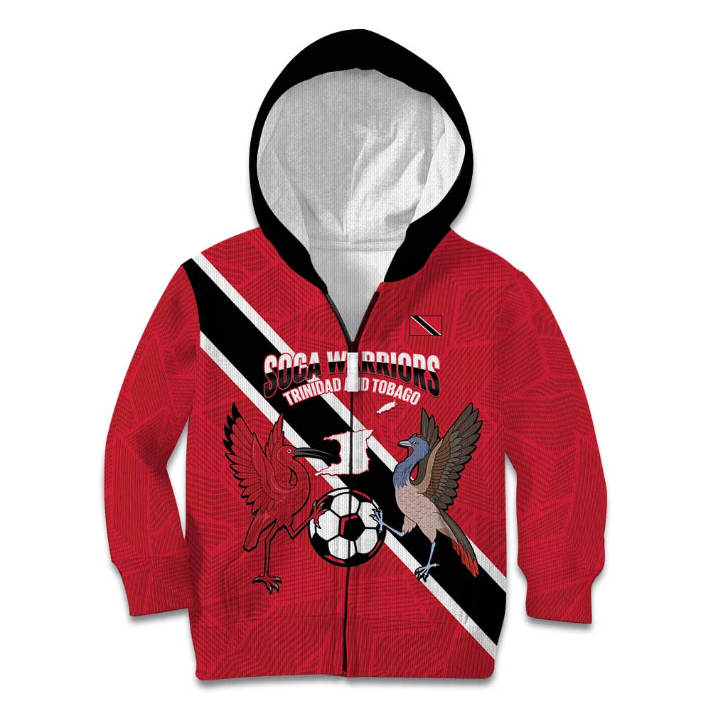 Custom Trinidad and Tobago Football Kid Hoodie Come On Soca Warriors - Wonder Print Shop