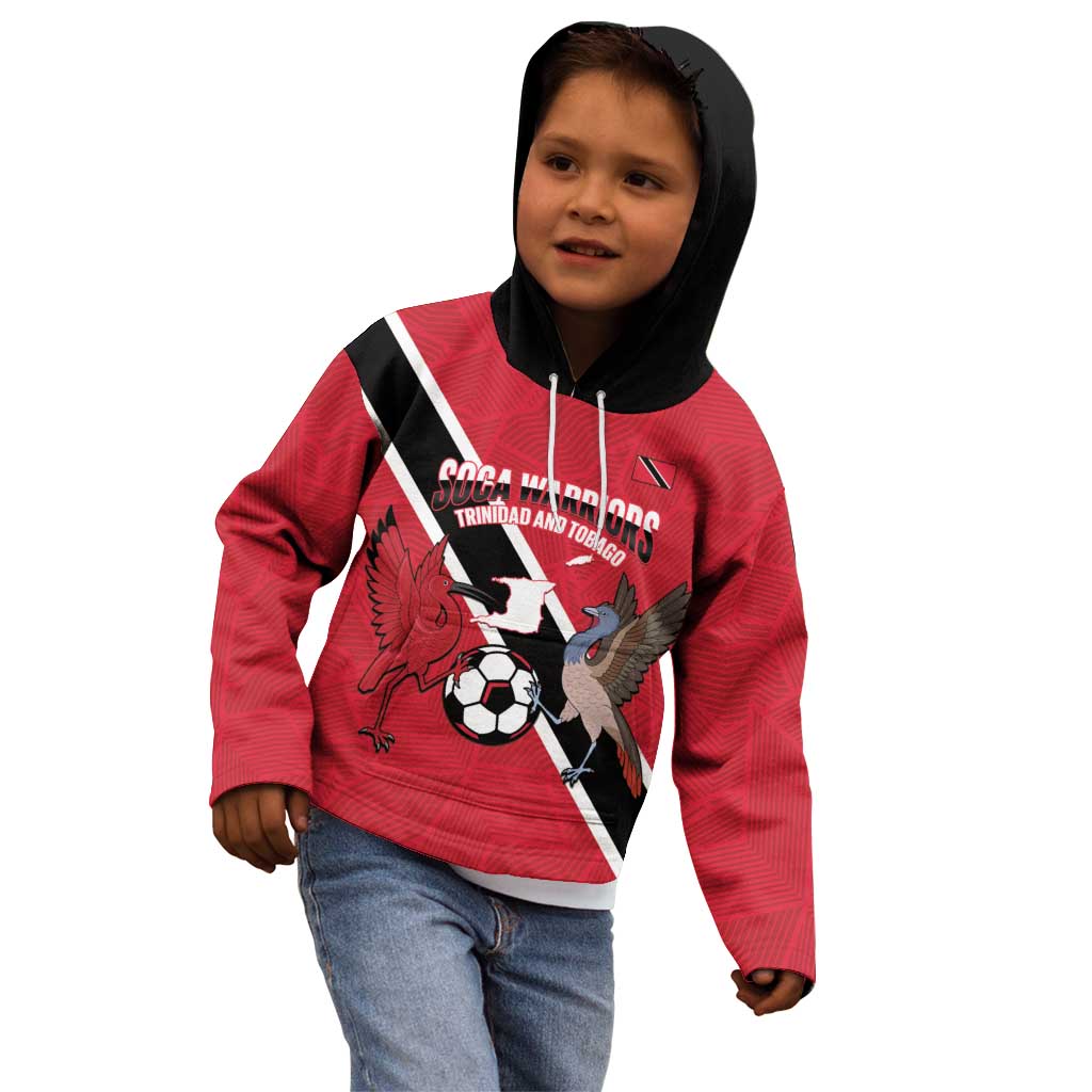 Custom Trinidad and Tobago Football Kid Hoodie Come On Soca Warriors - Wonder Print Shop