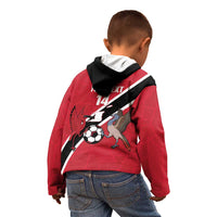 Custom Trinidad and Tobago Football Kid Hoodie Come On Soca Warriors - Wonder Print Shop