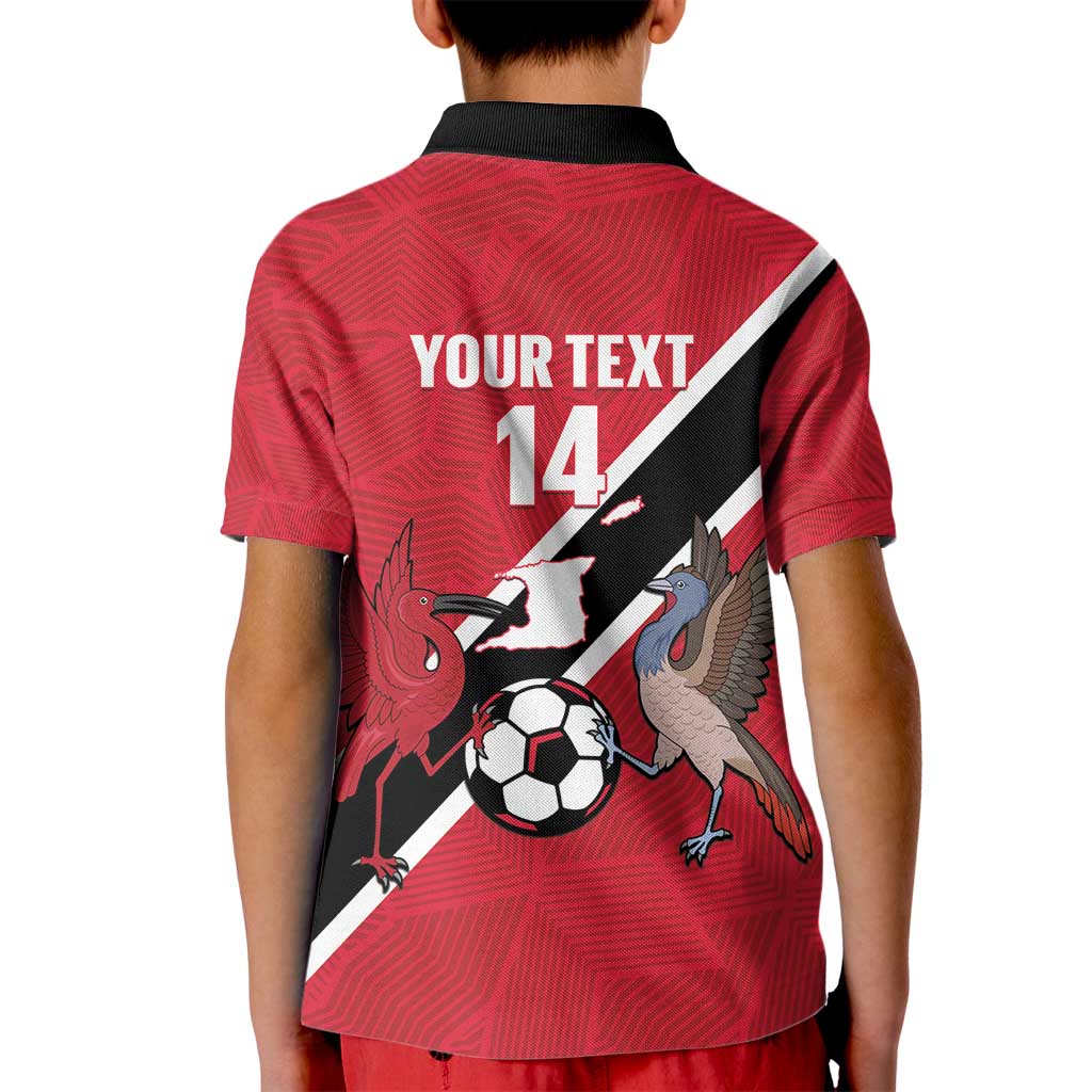 Custom Trinidad and Tobago Football Kid Polo Shirt Come On Soca Warriors - Wonder Print Shop