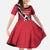 Custom Trinidad and Tobago Football Kid Short Sleeve Dress Come On Soca Warriors - Wonder Print Shop