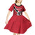 Custom Trinidad and Tobago Football Kid Short Sleeve Dress Come On Soca Warriors - Wonder Print Shop