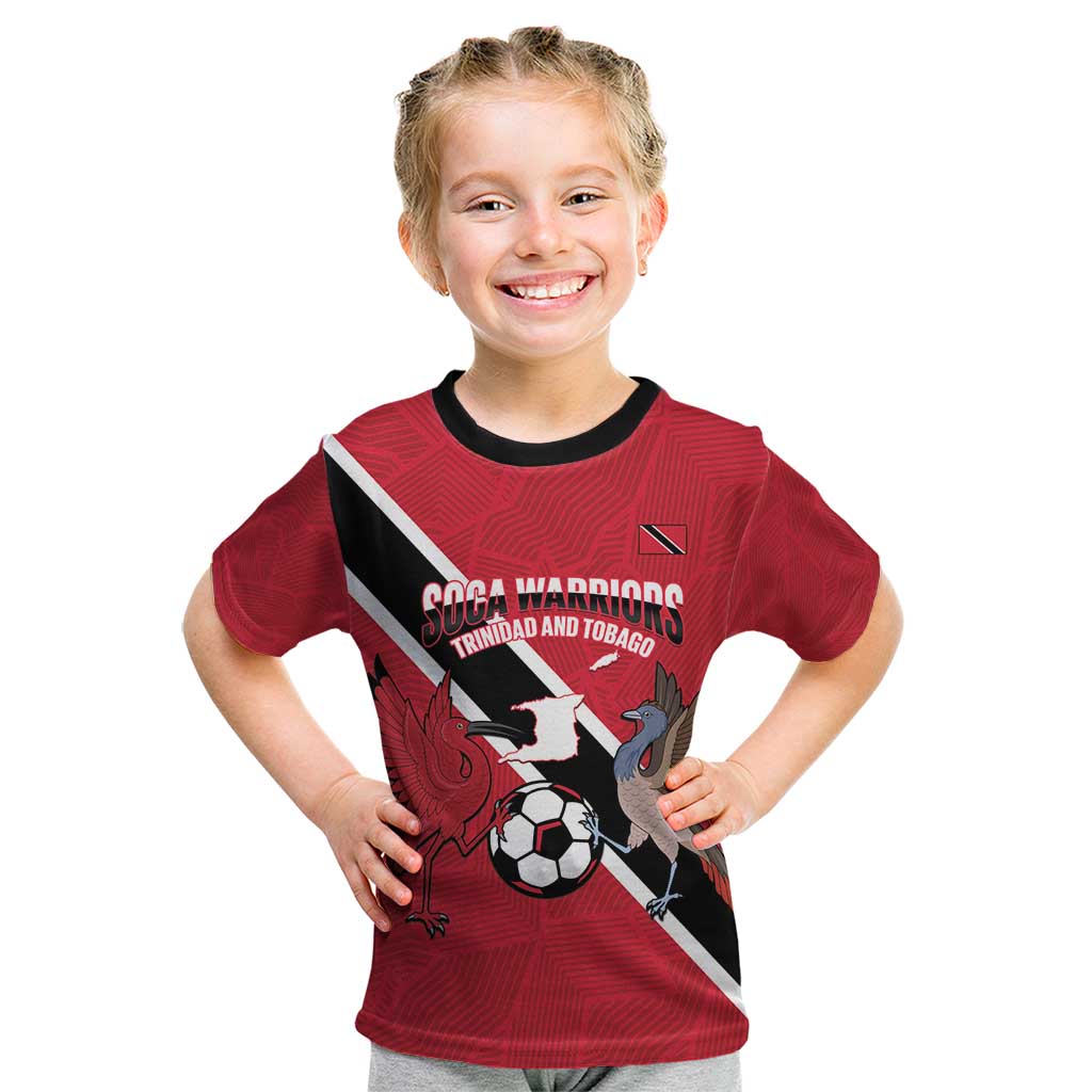 Custom Trinidad and Tobago Football Kid T Shirt Come On Soca Warriors - Wonder Print Shop