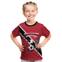 Custom Trinidad and Tobago Football Kid T Shirt Come On Soca Warriors - Wonder Print Shop