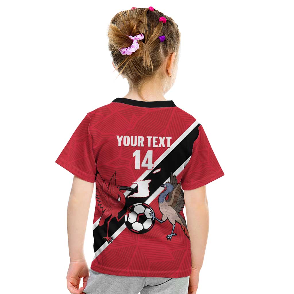 Custom Trinidad and Tobago Football Kid T Shirt Come On Soca Warriors - Wonder Print Shop