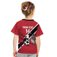 Custom Trinidad and Tobago Football Kid T Shirt Come On Soca Warriors - Wonder Print Shop