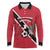 Custom Trinidad and Tobago Football Long Sleeve Polo Shirt Come On Soca Warriors - Wonder Print Shop